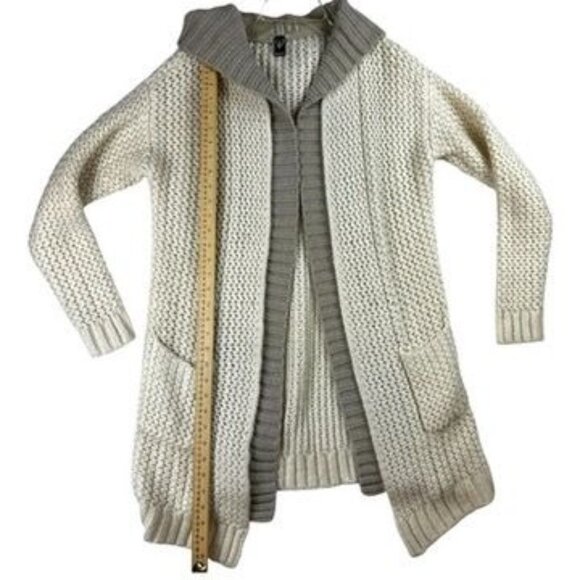 Windsor Chunky Knit Hooded Cardigan Womens Sweater With Pockets Size (L) - Picture 8 of 9